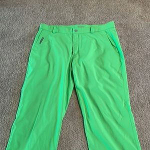 BRIGHT green Nike golf performance pants. Size 36